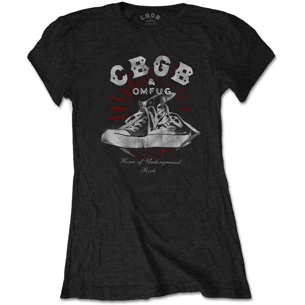 CBGB - Converse Dames Tshirt - Zwart